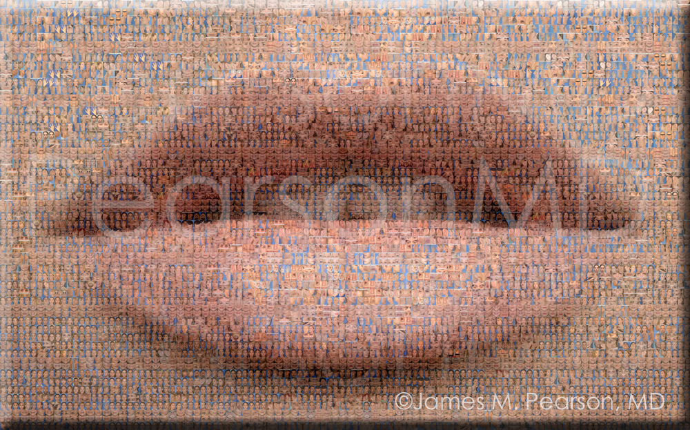 PearsonMD Facial Plastic Surgery - Lip Mosaic Art by Dr. James Pearson